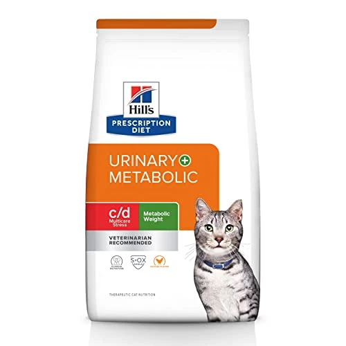 Hill's Prescription Diet C/d Multicare Stress + Metabolic, Urinary Stress + Weight Care Chicken Flavor Dry Cat Food, Veterinary Diet, 6.35 Lb. Bag 3 Hill's Prescription Diet C/d Multicare Stress + Metabolic, Urinary Stress + Weight Care Chicken Flavor Dry Cat Food, Veterinary Diet, 6.35 Lb. Bag