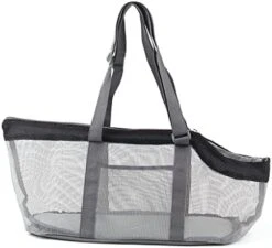 MEENE Breathable Single Shoulder Bag For Pet Dog Outdoor Walking Carrier Kitten Puppy Travel Mesh Surface Carrying Bags For Dogs Cats (Color : Black) -Zoo Shop 41aMKT0SeML. AC