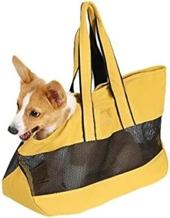 JOZZY Pet Travel Bag Pet Dog Backpack Breathable Net Dog Carrier Bag Outdoor Hiking Travel Puppy Bag Shoulder Carrier Puppy Cat Dog Handbags (Color : Green) -Zoo Shop 41aQftEBJFL. AC