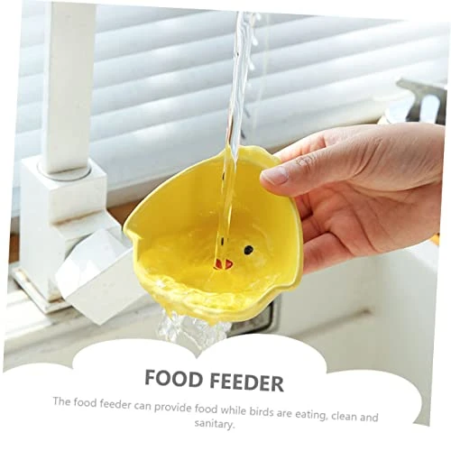 EVANEM 2pcs Rutin Chicken Feeding Pot Poultry Feeder Tray Chicken Feeder Tray Chicken Ceramic Bowl Animal Cage Ceramic Water Bowl Dispenser Container Bird Feeding Bowls Ceramics Yellow 8 EVANEM 2pcs Rutin Chicken Feeding Pot Poultry Feeder Tray Chicken Feeder Tray Chicken Ceramic Bowl Animal Cage Ceramic Water Bowl Dispenser Container Bird Feeding Bowls Ceramics Yellow - Image 6