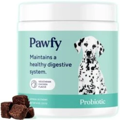 Pawfy Probiotic Soft Chews | Digestive | Gut | Immune Support | Diarrhea & Constipation Relief | Allergy Response & More
