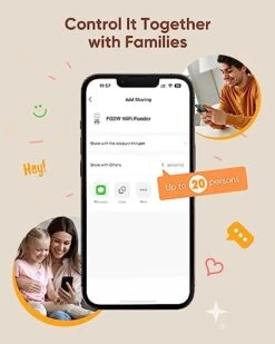 Molypet Automatic Cat Feeders - 5G WiFi Pet Feeder With APP Control, 4L Dry Food Dog Feeder With Low Food & Blockage Alarms, 1-10 Meals Per Day, Up To 10s Meal Call For Pets -Zoo Shop 41aV5l40ZHL