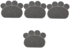 Litter Mat Bowl Shaped Accessory Water Puppies Tray Under Dogs Litter Use Feeding Non- Training Mat Kitten Place Food Daily Paw Indoor Cushion Home Cat For Pet Blanket Pad 4pcs And 31 Litter Mat Bowl Shaped Accessory Water Puppies Tray Under Dogs Litter Use Feeding Non- Training Mat Kitten Place Food Daily Paw Indoor Cushion Home Cat For Pet Blanket Pad 4pcs And -Zoo Shop 41arkSNs2VL. AC