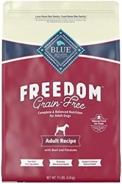 Blue Buffalo Freedom Grain Free Natural Adult Dry Dog Food, Beef 24-lb -Zoo Shop 41aw1WF70HL. AC