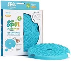 PetDreamHouse Spin Disc Slow Feeding Dog Bowl Insert And Frisbee, Slow Feeder Accessory Lick Mat, Blue -Zoo Shop 41bFE5tX1wL. AC