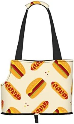 Small Dog Carrier Purse Tote Bag, Portable Small Dog/Cat Carrier With Safety Tether, Pet Carrier Tote For Subway/Shopping/Hiking/Traveling, Compatible With Funny Hamburger Food 25 Small Dog Carrier Purse Tote Bag, Portable Small Dog/Cat Carrier With Safety Tether, Pet Carrier Tote For Subway/Shopping/Hiking/Traveling, Compatible With Funny Hamburger Food -Zoo Shop 41bn9831wL. AC