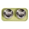 Balacoo Stainless Steel Cat Bowls Stainless Steel Dog Bowls Pet Water Bowl Food Feeder Bowl Cat Food Bowls For Dog Cat Rabbit Bird (Random Color) Puppy Feeder Stainless Steel Cat Bowl