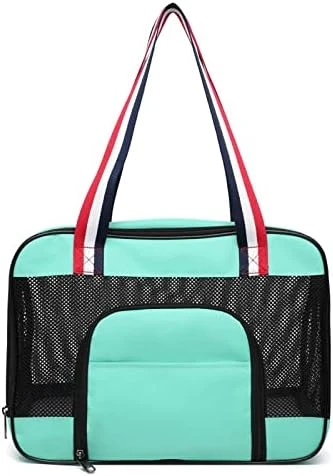 JOZZY Pet Travel Bag Portable Dog Carrier Bag Breathable Mesh Pet Puppy Travel Bag Backpack Outdoor Shoulder Bag For Small Dogs Cats Chihuahua Yorkie (Color : Pink, Size : Medium) 11 JOZZY Pet Travel Bag Portable Dog Carrier Bag Breathable Mesh Pet Puppy Travel Bag Backpack Outdoor Shoulder Bag For Small Dogs Cats Chihuahua Yorkie (Color : Pink, Size : Medium) - Image 9