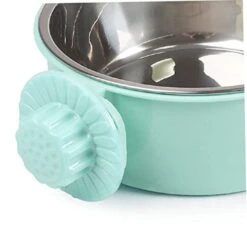 The Birdcage 3pcs Stainless Steel Pet Bowls Pet Feeder Bird Cage Food Water Dispenser Birds Food Dish Feeding Bowl Birdcage Green The Cat Food Pet Bowl Birdcage -Zoo Shop 41cho1R5TgL