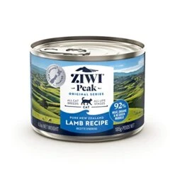 ZIWI Peak Canned Wet Cat Food – All Natural, High Protein, Grain Free, Limited Ingredient, With Superfoods, Lamb, 6.5 Ounce (Pack Of 12)