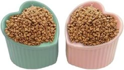 Kathson 2 Pack Ceramic Elevated Cat Bowls Tilted Raised Cat Food Bowls Anti Vomit Cat Bowls For Indoor Cats Elevated Porcelain Pet Feeder Dish Stress Free Cat Water Bowl For Cats Kitty Puppy -Zoo Shop 41cniGhchDL. AC