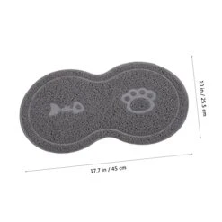 Cat Litter Cat Litter 2 Pcs Washable Water Dog Claw Type Puppy Cat Dish Paws Grinding Animal Mat Cats Anti- Feeding Bowl Non- X Pet Light Skid Cleaning Dogs Anti Pad Food Toy -Zoo Shop 41cuwecvd4L
