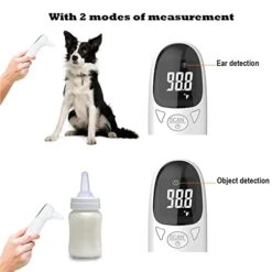 Cat & Dog Thermometer Non-Contact Rechargeable Pet Ear Thermometer,Designed For Pet,Fast And Accurate Temperature Detection -Zoo Shop 41dCYTfPORL