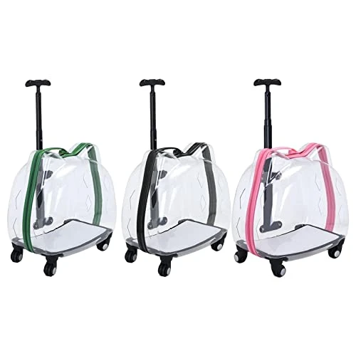LEFEDA Portable Trolley Case Carrier, Cat Bubbles Pet Bag Case, Transparent Breathable Cat Trolley, For Small Dogs And Cats Pet Backpack Carrier (Color : Black) 3 LEFEDA Portable Trolley Case Carrier, Cat Bubbles Pet Bag Case, Transparent Breathable Cat Trolley, For Small Dogs And Cats Pet Backpack Carrier (Color : Black)