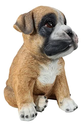 Ebros Gift Realistic Lifelike Fawn Boxer Puppy Dog Sitting Figurine 6.25" Tall Animal Collectible Boxers Pet Pal Pooch Sculpture 6 Ebros Gift Realistic Lifelike Fawn Boxer Puppy Dog Sitting Figurine 6.25" Tall Animal Collectible Boxers Pet Pal Pooch Sculpture - Image 4