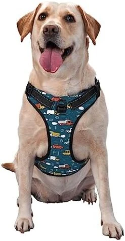 Cartoon Vegetable Food No Pull Dog Harness For Large Dogs No Pull Dog Leash, Adjustable Large Dog Harness Reflective Dog Vest Harness, Easy Walk Dog Harness For Medium Dogs No Pull Pet Harness -Zoo Shop 41da5jYD7YL. AC 1