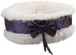 Watonic Dog Bed Cat Bed Comfortable Plush Kennel Dogs Pet Litter Deep Sleep Cat Litter Sleeping Bed Bow Lace Noble Elegant Wedding (Gray,15.76inch) 11 Watonic Dog Bed Cat Bed Comfortable Plush Kennel Dogs Pet Litter Deep Sleep Cat Litter Sleeping Bed Bow Lace Noble Elegant Wedding (Gray,15.76inch) -Zoo Shop 41db14TEfkL. AC