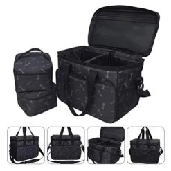 Dog Outdoor Supplies-3pcs Bone Pattern Portable Pet Carrier Pet Food Bag Travel Carrier Bag -Zoo Shop 41e8E5mcOgL