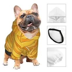 Topnuguri Fries Pattern Fast Food Pet Dog Costume Pets Wear Vest Cloth Outfit Sweatshirts Jacket Pullover -Zoo Shop 41eA2bXoSkL