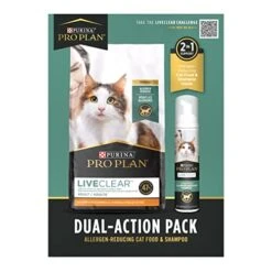 PURINA PRO PLAN Pro Plan LiveClear Starter Kit Featuring Pro Plan LiveClear Cat Food Chicken And Rice Formula And LiveClear Cat Shampoo