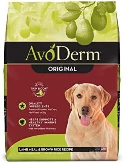 AvoDerm Natural Lamb Meal & Brown Rice Recipe Dry Dog Food, For Allergy Support, 26 Lb -Zoo Shop 41eNI2Kc8NL. AC