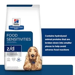 Hill's Prescription Diet Z/d Skin/Food Sensitivities Dry Dog Food, Veterinary Diet, 25 Lb. Bag -Zoo Shop 41eXTwCvueL