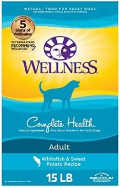 Wellness Complete Health Dry Dog Food With Grains, Made In USA With Real Meat & Natural Ingredients, All Breeds, Adult Dogs (Chicken & Oatmeal, 30-lb) – With Nutrients For Immune, Skin, & Coat Support 28 Wellness Complete Health Dry Dog Food With Grains, Made In USA With Real Meat & Natural Ingredients, All Breeds, Adult Dogs (Chicken & Oatmeal, 30-lb) – With Nutrients For Immune, Skin, & Coat Support -Zoo Shop 41eYlvIhUhL. AC 2