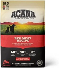 ACANA Grain Free Dry Dog Food, Red Meat Recipe, 25lb -Zoo Shop 41ecO9tqhuL. AC