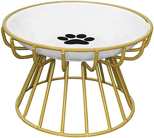 BNOSDM Ceramic Cat Bowl With Metal Stand Raised Cat Bowls Elevated Kitten Dish Pet Food And Water Feeding Station For Indoor Kitty Puppy Small Dog 12 BNOSDM Ceramic Cat Bowl With Metal Stand Raised Cat Bowls Elevated Kitten Dish Pet Food And Water Feeding Station For Indoor Kitty Puppy Small Dog - Image 10