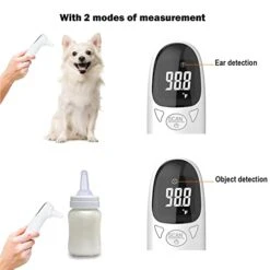 Pet Thermometer For Dog Cat Rechargeable Infrared Pet Ear Thermometer 1 Second Reading Fast And Accurate Temperature Detection, ℉/℃ Switchable -Zoo Shop 41exE94ejuL
