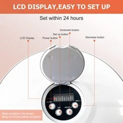 Pets Automatic Timed Pet Feeder,4pawslife 6 Meal Food Dispenser For Dogs, Cats & Small Animals Auto Feeder With Music -Zoo Shop 41exffHRjgL