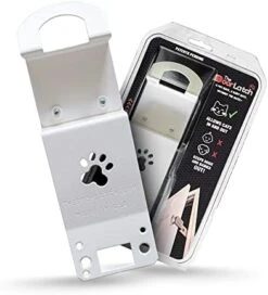 TheDoorLatch Steel Cat Door Strap And Latch, Sturdy Door Holder For Keeping Dogs And Kids Out Of Rooms, Litter Boxes, And Food, Steel Silver Color Cat Door Latch 17 TheDoorLatch Steel Cat Door Strap And Latch, Sturdy Door Holder For Keeping Dogs And Kids Out Of Rooms, Litter Boxes, And Food, Steel Silver Color Cat Door Latch -Zoo Shop 41fAQMei7aL. AC