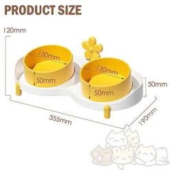 Elevated Cat Ceramic Bowls, 15° Tilted Ceramic Cat Bowls For Food And Water, Anti Vomiting Cat Feeding Bowl For Indoor Cats And Pet 10 Elevated Cat Ceramic Bowls, 15° Tilted Ceramic Cat Bowls For Food And Water, Anti Vomiting Cat Feeding Bowl For Indoor Cats And Pet -Zoo Shop 41fUgfAL4uL