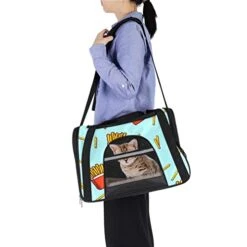Pet Carrier Fast Food French Fries Potato Chips Soft-Sided Pet Travel Carriers For Cats,Dogs Puppy Comfort Portable Foldable Pet Bag Airline Approved 22 Pet Carrier Fast Food French Fries Potato Chips Soft-Sided Pet Travel Carriers For Cats,Dogs Puppy Comfort Portable Foldable Pet Bag Airline Approved -Zoo Shop 41fdJFNObFL