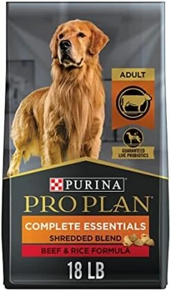 Purina Pro Plan High Protein Dog Food With Probiotics For Dogs, Shredded Blend Salmon & Rice Formula - 5 Lb. Bag -Zoo Shop 41feobv8MQS. AC 1