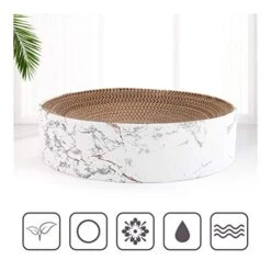 YangYan Cat Toy Large Bowl-Shaped Cat Bed Cat Sofa Customized Corrugated Paper Cat Scratch Board Pet Supplies (Color : A, Size : M) -Zoo Shop 41foyFkiucL