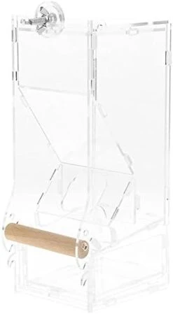 Bird Food Feeder Acrylic Transparent Pet Seeds Automatic Food Feeder Cage Toy (Size : L Single) 17 Bird Food Feeder Acrylic Transparent Pet Seeds Automatic Food Feeder Cage Toy (Size : L Single) -Zoo Shop 41fxMFK8i0L. AC