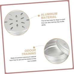 Dog Food Container 10pcs Tools Scent Training Supplies Dog Nose Training Tool Suite The Dog Training Rack Work Silver Thread Aroma Stand Aluminum Dog Food Containers -Zoo Shop 41fxQhAeVsL