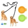 PetBonus 2-Pack Silicone Pet Can Lids (Orange, Green) And Adjustable Double Dog Leash (Black) -Zoo Shop 41g0ZNBvTLL