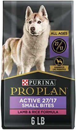 Purina Pro Plan High Protein, Small Bites Dog Food, SPORT 27/17 Lamb & Rice Formula - 18 Lb. Bag -Zoo Shop 41gHd5wldgL. AC