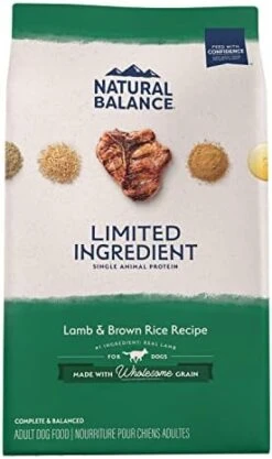 Natural Balance Limited Ingredient Adult Dry Dog Food With Healthy Grains, Lamb & Brown Rice Recipe, 12 Pound (Pack Of 1) -Zoo Shop 41gRxcE33kL. AC 1
