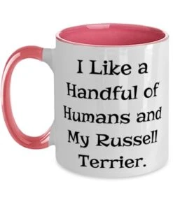 GENERIC Funny Russell Terrier Dog Two Tone 11oz Mug, I Like A, Gifts For Pet Lovers, Present From Friends, Cup For Russell Terrier Dog, Dog Toys, Dog Collars, Dog Beds, Dog Food, Dog Treats
