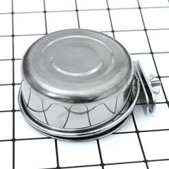 Balacoo Bird Cage Accessories Parrot Feeding Cups- Stainless Steel Bird Feeding Dish Cups- Bird Feeder Parrot Food Water Bowls With Clamp- Bird Water Feeder Dishes Bird Bowl For Cage Coop Cups (S) -Zoo Shop 41goZ8trgCL