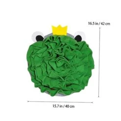 Ipetboom Frog Sniffing Pad Food Toy Frog Toy Dogman Toys Teething Toys For Puppies Dogs Nose Work Mat Dog Blanket Pet Leak Food Toy Pet Plaything Pet Food Leakage Toy Puzzle Green Plush -Zoo Shop 41gu1VTfXNL