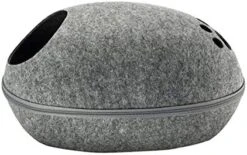 YangYan Pet Cat Bed Cave Sleeping House Nest Kennel Felt Cloth Zipper Pet Cat Basket Egg Shape Pet Bed Mat Cushion For Cats Small Dogs (Color : D, Size : 47x39x25cm) -Zoo Shop 41h0bGqapvL. AC