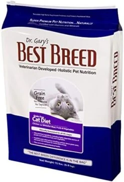 Best Breed Dr. Gary's Grain Free Cat Diet Slow-Cooked In USA [Natural Dry Dog Food For All Ages] Dark Brown 24 Lbs. (New) -Zoo Shop 41hAHRv5KuL. AC