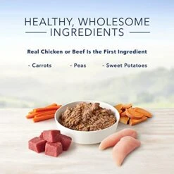 Blue Buffalo Homestyle Recipe Chicken & Beef Pate Wet Dog Food Variety Pack For Adult Dogs, Whole Grain, 12.5 Oz. Cans (6 Pack) -Zoo Shop 41hMFRW1NRL