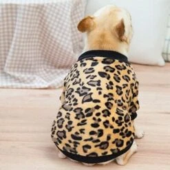 Soft Dog Clothes Dog Hoodies Coat Leopard Fleece Dog Sweatshirt For Medium Dogs Bulldog Pug Pet Shirt Clothing A5 XXL -Zoo Shop 41hPHXyPpdL. AC 1