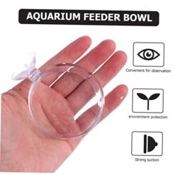 EVANEM 5pcs Aerial Feeding Bowl Vessel Tools Auto Feeder Fish Feeding Cup Acrylic Fish Feeder Fish Tank Feeding Ring Shrimp Feeder Bowl Aquarium Fish Food Container Fish Feeder Food Plant -Zoo Shop 41hQXi4KoUL