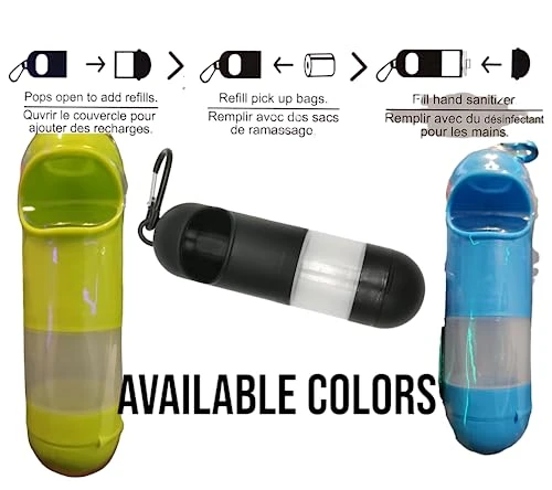 GENERIC Random Color 11 Oz Collapsible Dog Cat Travel Bowl With 70 Waste Bags Dog Collar Waste Bag Dispenser With Santizer 5 GENERIC Random Color 11 Oz Collapsible Dog Cat Travel Bowl With 70 Waste Bags Dog Collar Waste Bag Dispenser With Santizer - Image 3